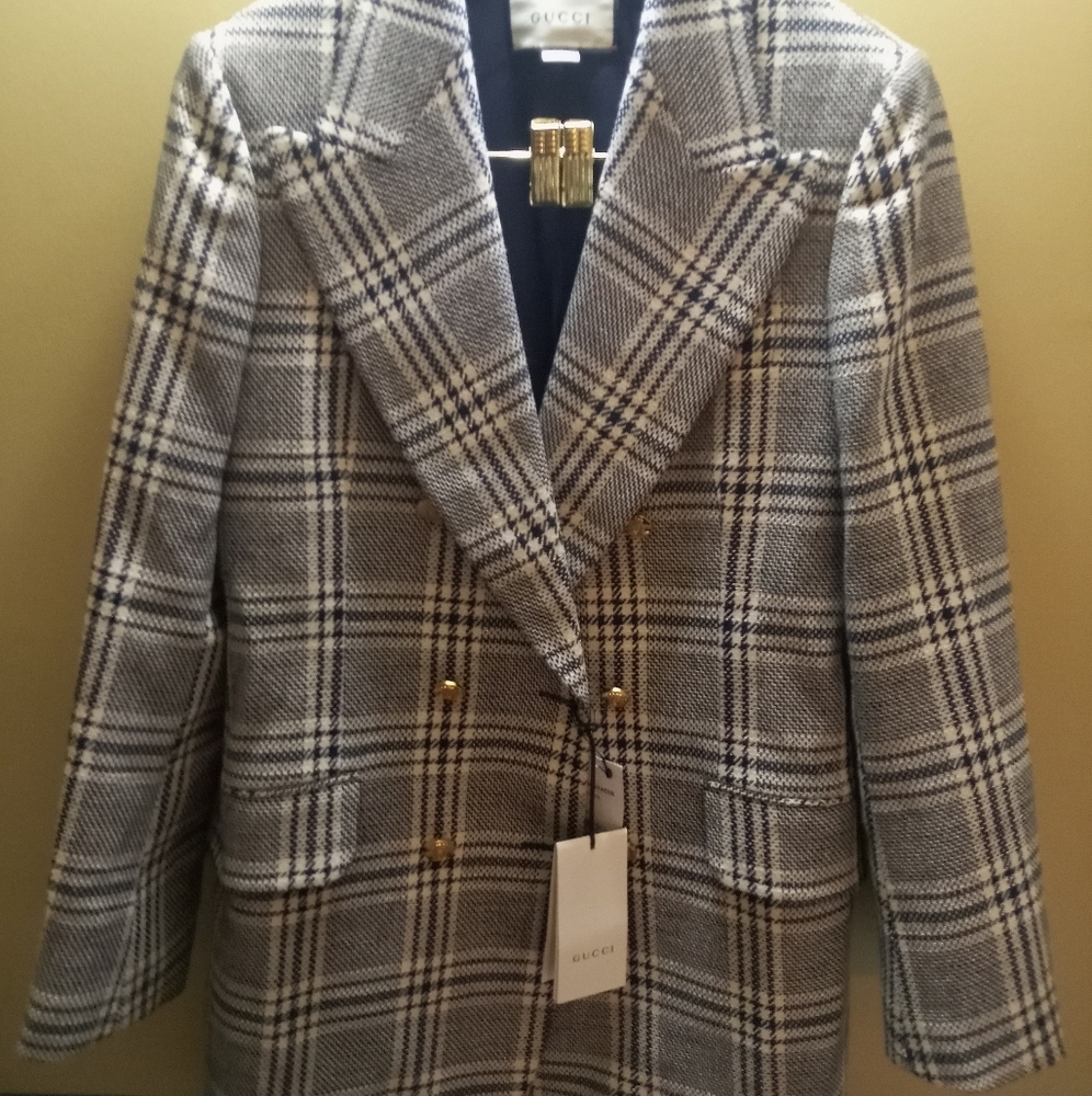 Gucci double breasted Gianna Donna jacket blu
